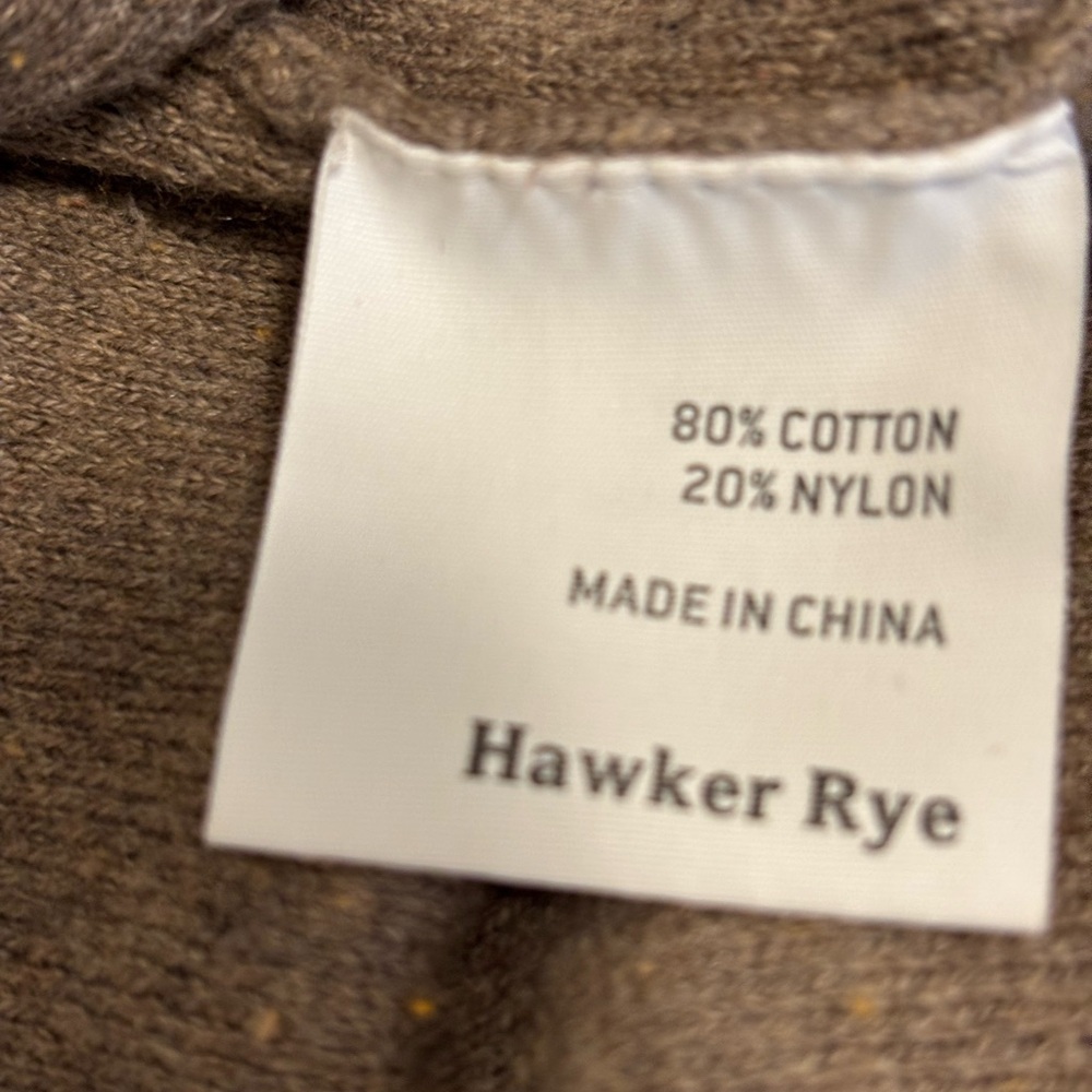 Brown Crewneck Sweater with Ribbed Neckline - Picture 4 of 9